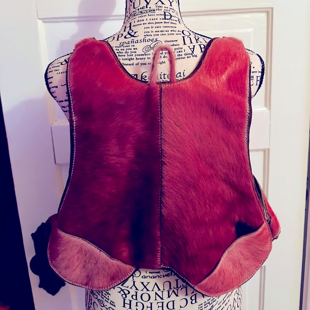 NWOT Pink Thula Thula calf hair backpack purse